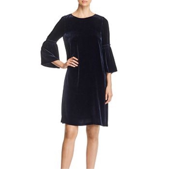 Lafayette 148 New York 2X Black Velvet Roslin Dress from Nordstrom Liquidation. - Picture 2 of 13